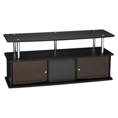 ▷▷ TV Stand: TV Entertainment Stand with 3 Cabinets - Black For Sales