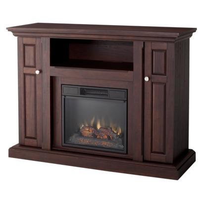 ► Cheap Davidson Indoor Electric Fireplace And Tv Stand Combo - Cherry Finish For Sales !