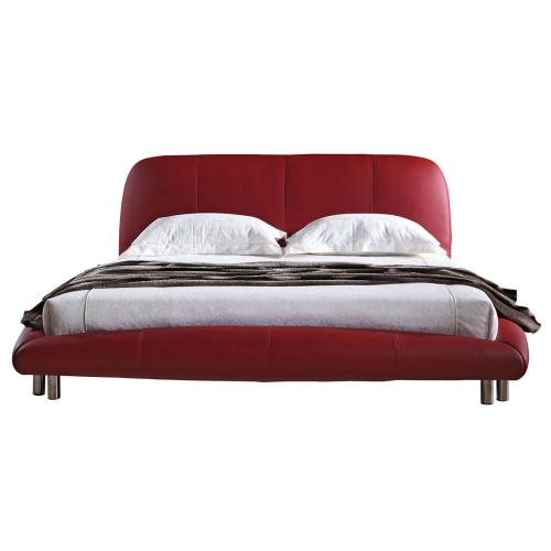 ► Cheap Modern Red Leather King Bed For Sales !