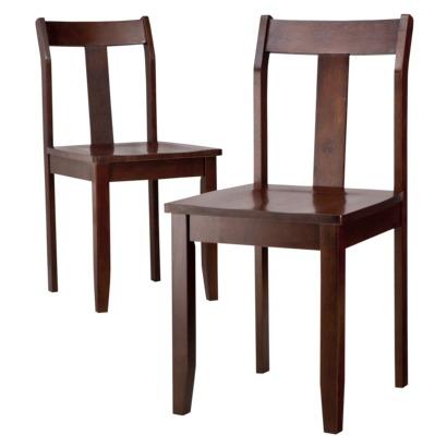 ► Dining Chair: Dining Chairs - Set of 2 - Dark Tobacco Best Deals !