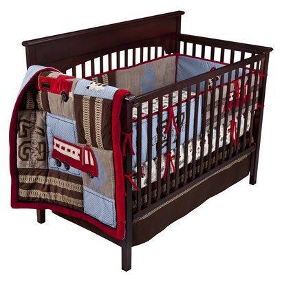 ► Engine 27 6 Piece Baby Crib Bedding Set by Nojo Best Deals !