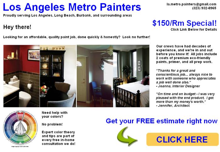 ► LA Metro Painter - Fast, Affordable Painting - $150 SPECIAL!f