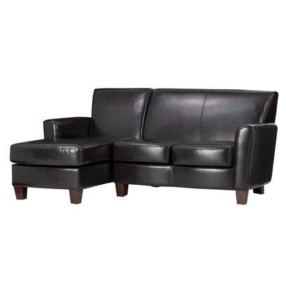 ► Nolan 2 PC Bonded Leather Espresso Living Room Right Sofa with Left Best Deals !