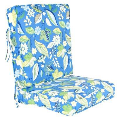 ► Patio Cushions Outdoor Cushions Set: Blue Green Floral Best Deals !