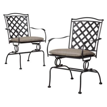 ► Patio Motion Dining Chair: Home Victoria 2-Piece Metal Patio Best Deals !