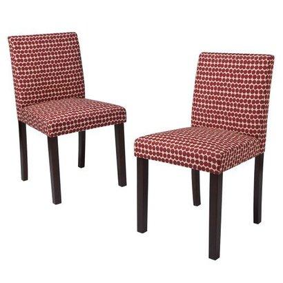 ► Skyline Dining Chair: Uptown Parson Dining Chair - Red - Set of 2 Best Deals !