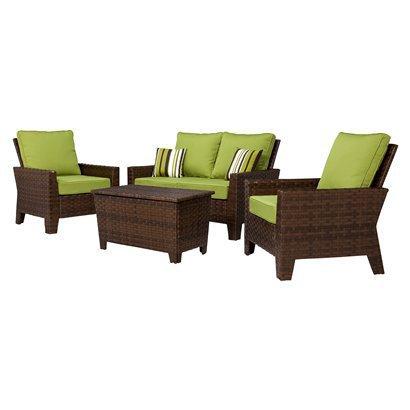 ► Target Patio Furniture Set - Wicker, 4-Piece Best Deals !