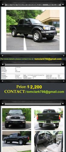 ● Low Miles 2002 Toyota Tacoma SR5 4X4 V6 DOUBLE CAB