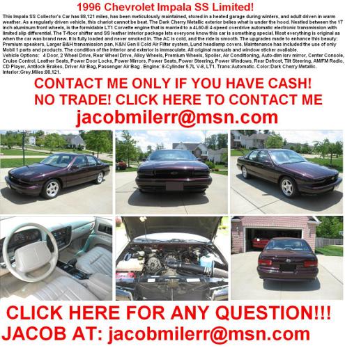 '96 Chevrolet Impala SS Limited