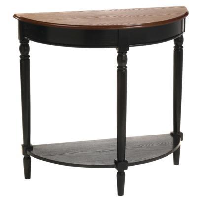 ★★ Cheap Hall Table With Shelf - Black Frame/ Cherry Wood For Sales !