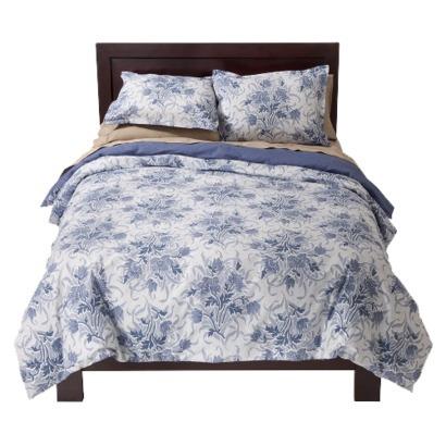 ★★ Cheap Home Modern Floral Duvet Set - Blue (king) For Sales !
