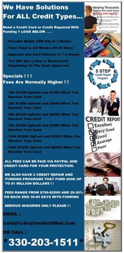 ★ NEED FUNDING HAVE BAD CREDIT ? We Have The Perfect Answer LOOK HERE NOW ! ! ! ★ pEMa