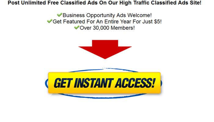 ☛ ☛ Major Free Biz Opp Classified Ads Site