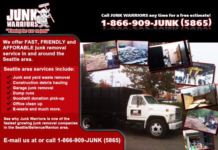 ☛ SEATTLE HAULING Junk/ Garbage/ Trash Removal Lowest Rates - Call Now & Save!