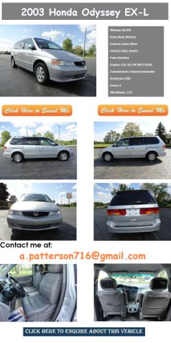 ☻ ☻ ☻ 2003 Honda Odyssey EX-L !(