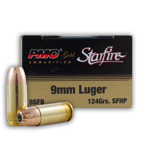 9mm - 124 gr JHP - PMC Starfire - 20 Rounds