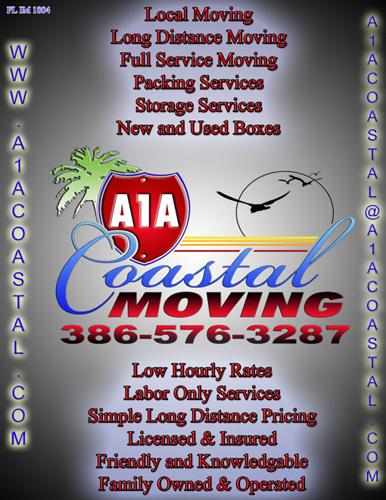 A1A Coastal Moving - Long Distance Moving & Packing - Call 386-576-3287 today