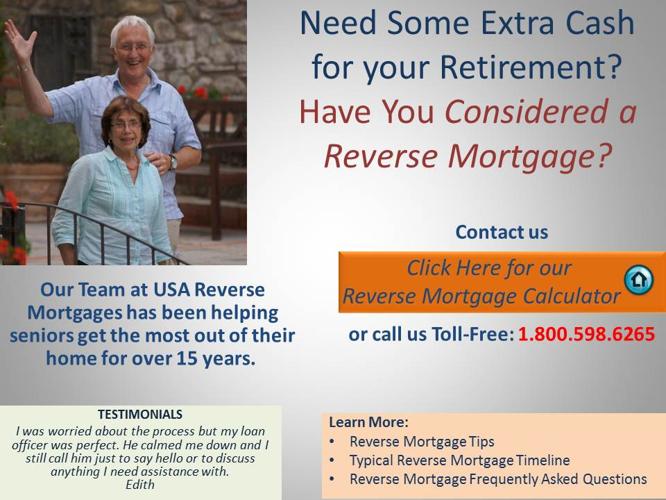 A Modesto Reverse Mortgage can help seniors get the most from their home!