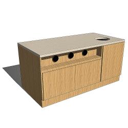 [ACF] Quality Custom Made Coffee Stations Trash Receptacles Counters