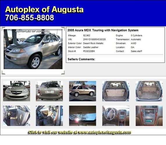 Acura MDX Touring with Navigation System - Call to Schedule your Test Drive