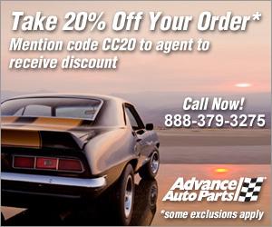 Advance Auto Parts Call 1-888-379-3275