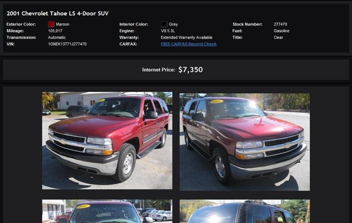 Affordable 2001 Chevrolet Tahoe Ls