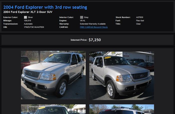 Affordable 2004 Ford Explorer With 3Rd Row Seating
