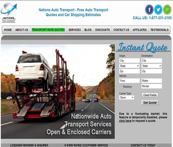 Affordable Auto Transport Services - Call Us Today! 1-877-331-3100