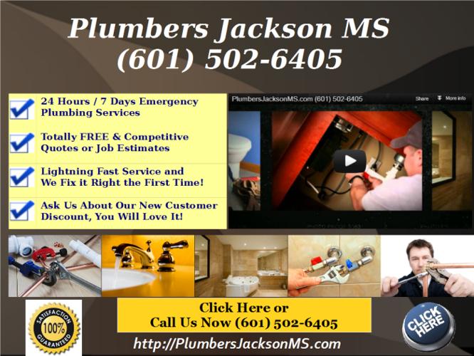 Affordable Plumbers Jackson MS. (601) 502-6405