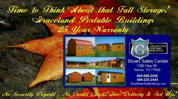 Affordable Portable Storage You Can Own! Graceland Portable Buildings, 1290 Hwy 90 in Nome!