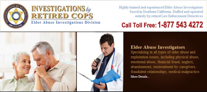 Agoura Private Investigator: Elder Abuse; Fraud, Physical Neglect and Threat Assessment Experts