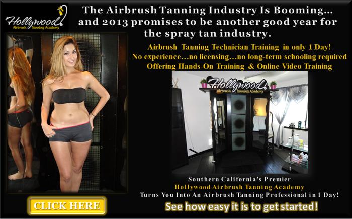 Airbrush Tanning Classes - Learn in 1 Day - Anyone Can Do It & Start This Profitable Business