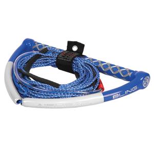 AIRHEAD Bling Spectra Wakeboard Rope - 75' 5-Section - Blue (AHWR-1.