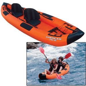 AIRHEAD Montana Travel Kayak Deluxe 12' 2 Person Inflatable Kayak (.