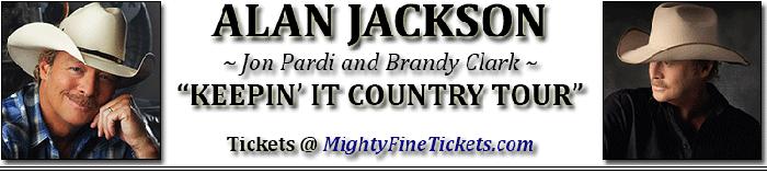 Alan Jackson Tickets for Enid 2015 Tour Concert at Enid Event Center