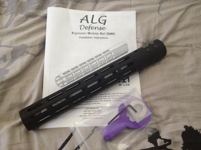 ALG Defense (Geissle) M-LOK (Magpul) Ar-15 Free float rail 13in 7.85oz