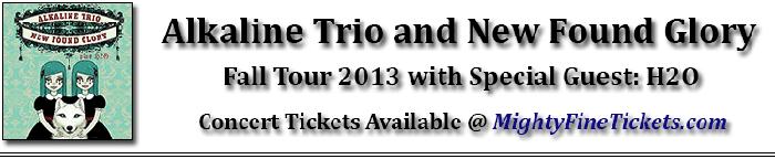 Alkaline Trio & New Found Glory Tour Dates Concert Tickets Fall 2013