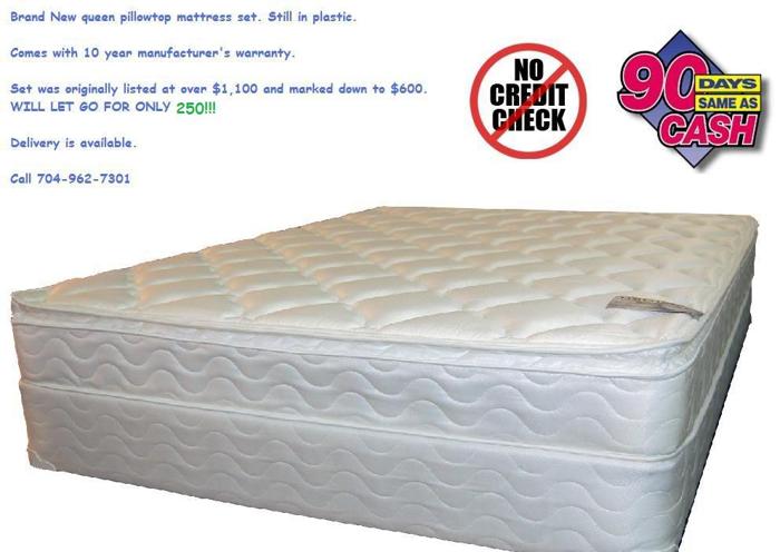 ALL BRAND NEW! Queen Pillowtop Mattress Set