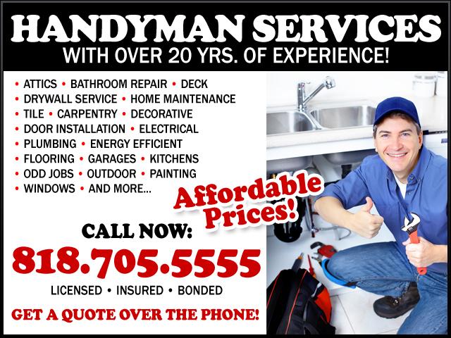 ~~all general repairs - handyman / carpenter LA