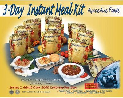 Alpine Aire Foods 86511 3 Day Meal Kit (10 Pouches)