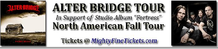 Alter Bridge Fall Tour Concert in Seattle Tickets 2014 at Showbox SoDo