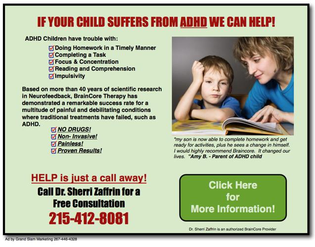 Alternative Treatment for ADHD - Serving Bucks & Montgomery County