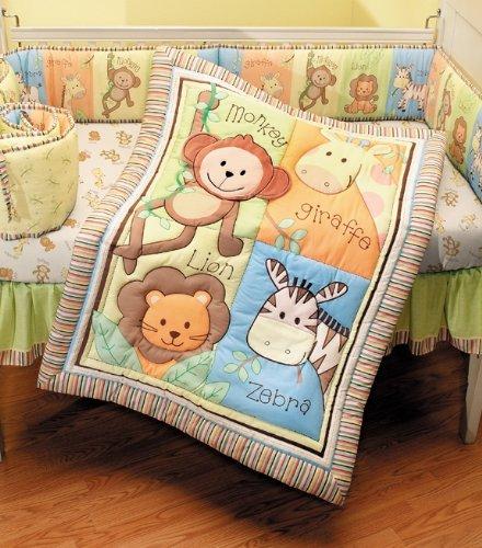 Animals Baby Crib, Cot Set bedding Monkey, Giraffe, Lion, Zebra Baby Bedding 4 piece!