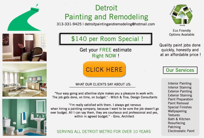 ? Ann Arbor City Painter | Speedy, Reasonable Painting - $140/Room !