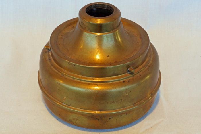 Antique Brass Kerosene Lamp Base