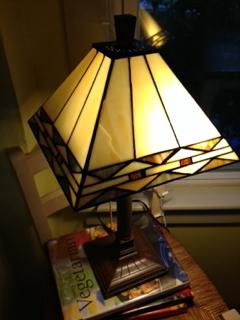 Antique Tiffany lookalike lamp