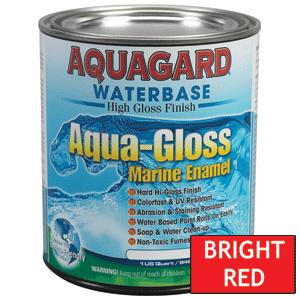Aquagard Aqua Gloss Waterbased Enamel - 1Qt - Bright Red (80002)