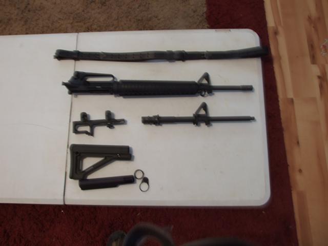 AR-15 parts: Upper assembly, barrel, etc