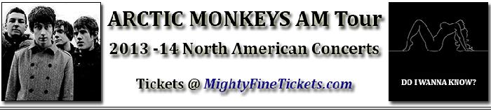 Arctic Monkeys AM Tour Concert Richmond, VA Tickets 2014 The National