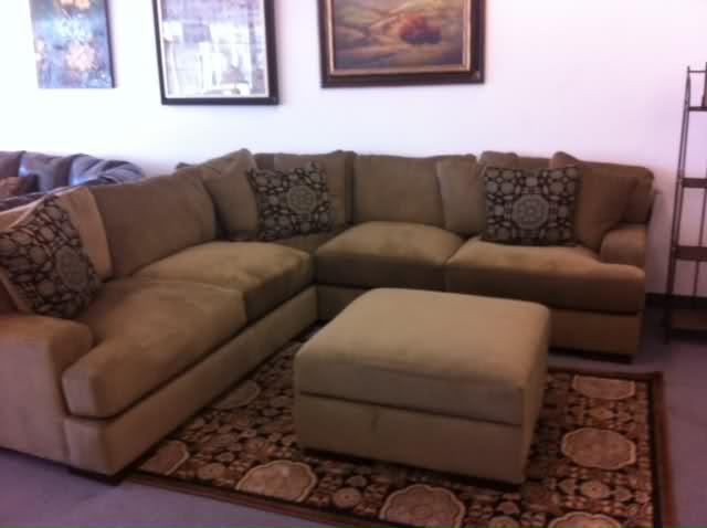 Ashely sectional Includes the ottoman.